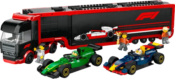LEGO City - F1® truck met RB20 en AMR24 F1® auto's - 60445