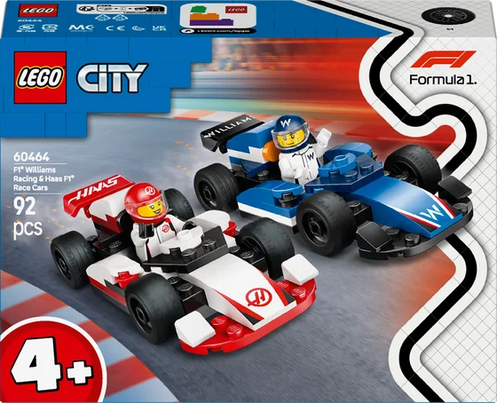 LEGO City - F1® Williams Racing en Haas F1® racewagens - 60464