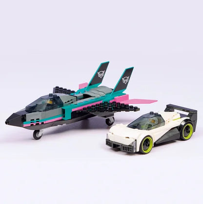 LEGO City - Straalvliegtuig vs. sportauto - 60489