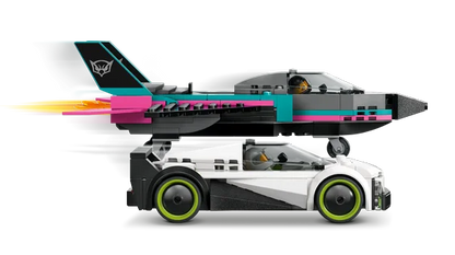 LEGO City - Straalvliegtuig vs. sportauto - 60489