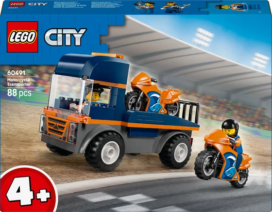 LEGO City - Transportwagen voor motoren - 60491