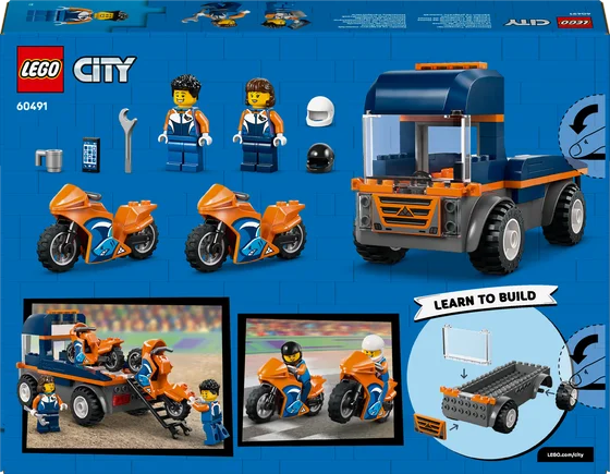 LEGO City - Transportwagen voor motoren - 60491