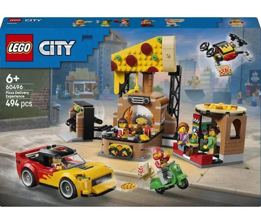 LEGO City - Pizzacentrale met voertuigen - 60496