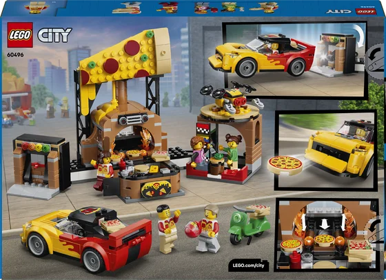 LEGO City - Pizzacentrale met voertuigen - 60496