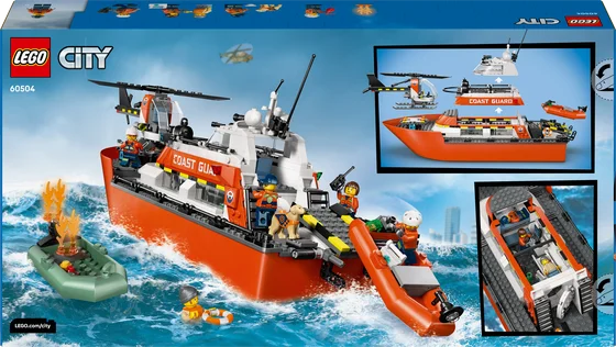 LEGO City - Kustwacht reddingsboot met helikopter - 60504