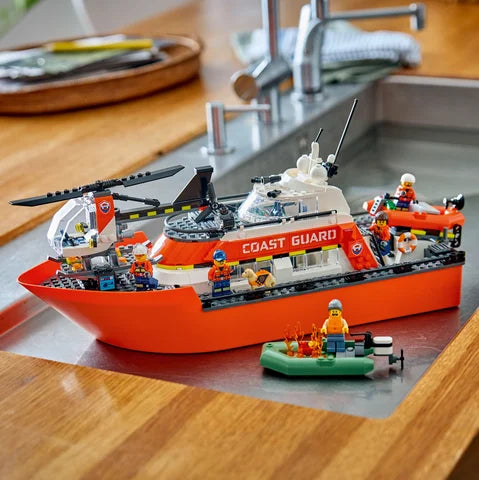 LEGO City - Kustwacht reddingsboot met helikopter - 60504