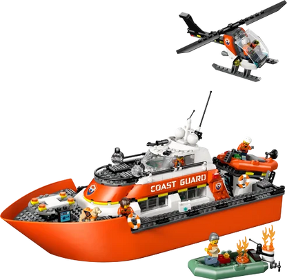 LEGO City - Kustwacht reddingsboot met helikopter - 60504