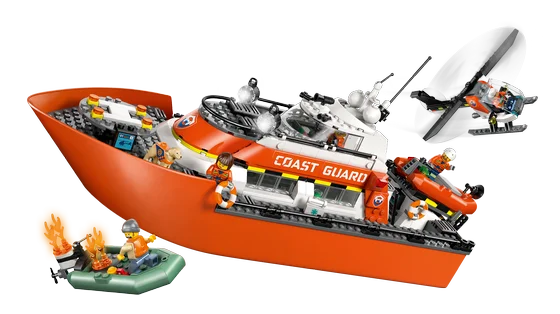 LEGO City - Kustwacht reddingsboot met helikopter - 60504