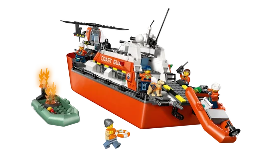 LEGO City - Kustwacht reddingsboot met helikopter - 60504