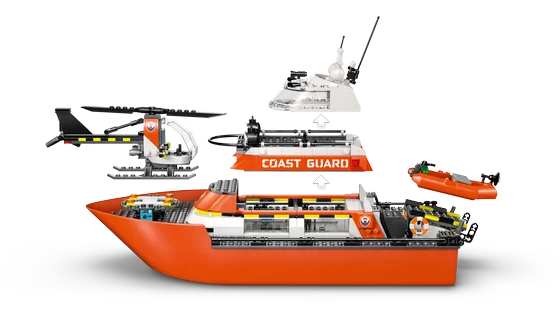 LEGO City - Kustwacht reddingsboot met helikopter - 60504