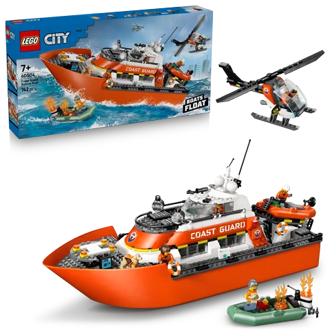 LEGO City - Kustwacht reddingsboot met helikopter - 60504