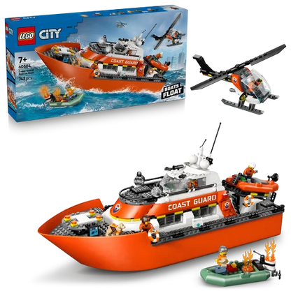 LEGO City - Kustwacht reddingsboot met helikopter - 60504