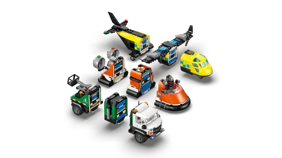 LEGO City - Vliegtuig, servicewagen en hovercraft remix - 60505