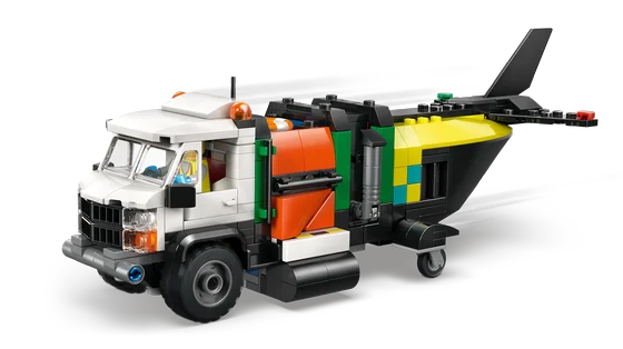 LEGO City - Vliegtuig, servicewagen en hovercraft remix - 60505