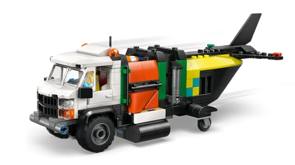 LEGO City - Vliegtuig, servicewagen en hovercraft remix - 60505