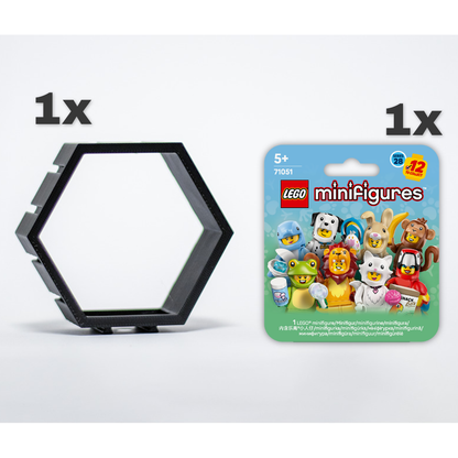 Serie 28: Dierenkostuums Minifigure - 71051 - inclusief 1 zeshoekige Display