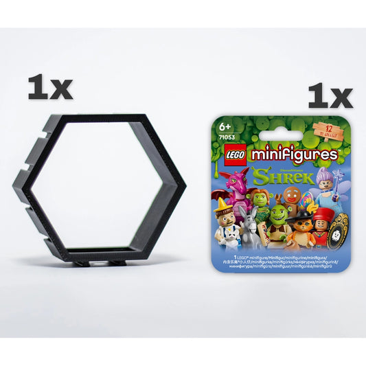 Shrek Minifigure - 71053 - inclusief 1 zeshoekige Display