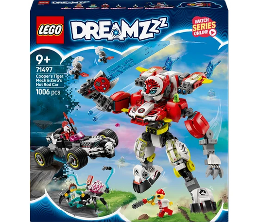 LEGO Dreamzzz – Coopers Tiger-Mech und Zeros Hot-Rod-Auto – 71497