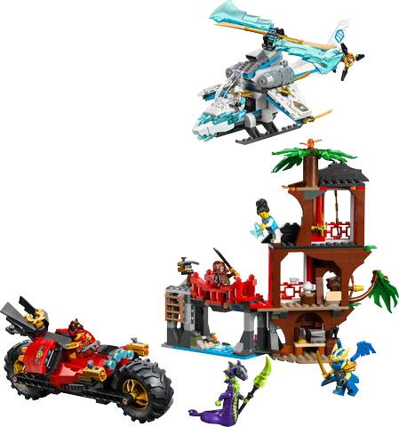 LEGO Ninjago - Ninjavoertuigen bij de boomhut - 71857