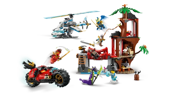 LEGO Ninjago - Ninjavoertuigen bij de boomhut - 71857