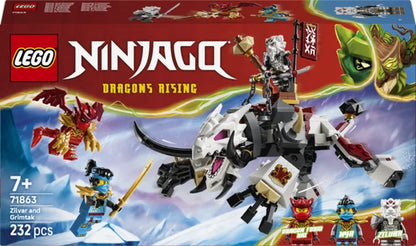 LEGO Ninjago - Zilvar en Grimtak het Drakenbeest - 71863