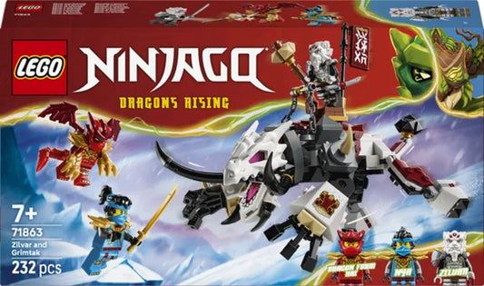 LEGO Ninjago - Zilvar en Grimtak het Drakenbeest - 71863