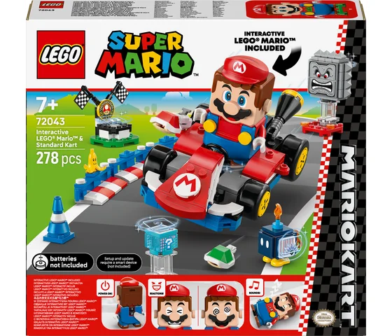 LEGO Super Mario - Mario Kart™ – Interactieve LEGO® Mario™ en standaardkart - 72043