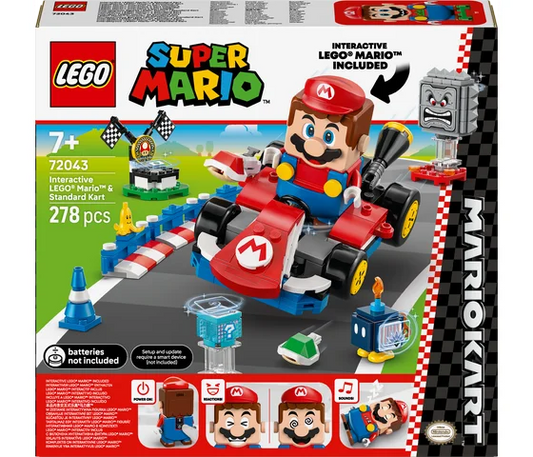 LEGO Super Mario - Mario Kart™ – Interactieve LEGO® Mario™ en standaardkart - 72043