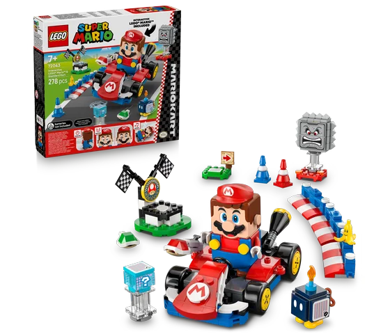 LEGO Super Mario - Mario Kart™ – Interactieve LEGO® Mario™ en standaardkart - 72043