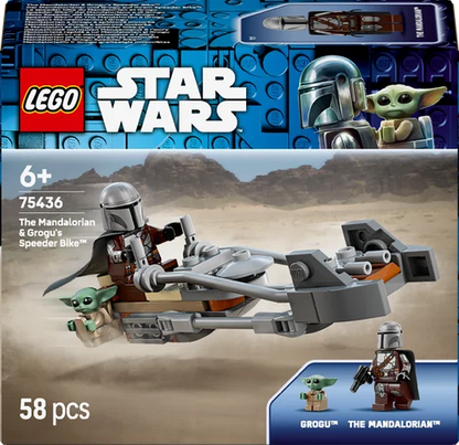 LEGO Star Wars - De Mandalorian en Grogu's speederbike - 75436