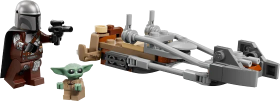 LEGO Star Wars - De Mandalorian en Grogu's speederbike - 75436