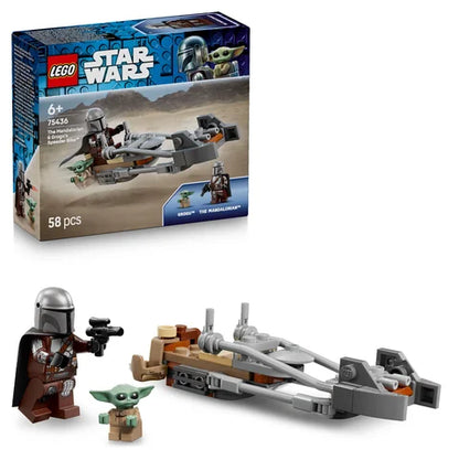 LEGO Star Wars - De Mandalorian en Grogu's speederbike - 75436