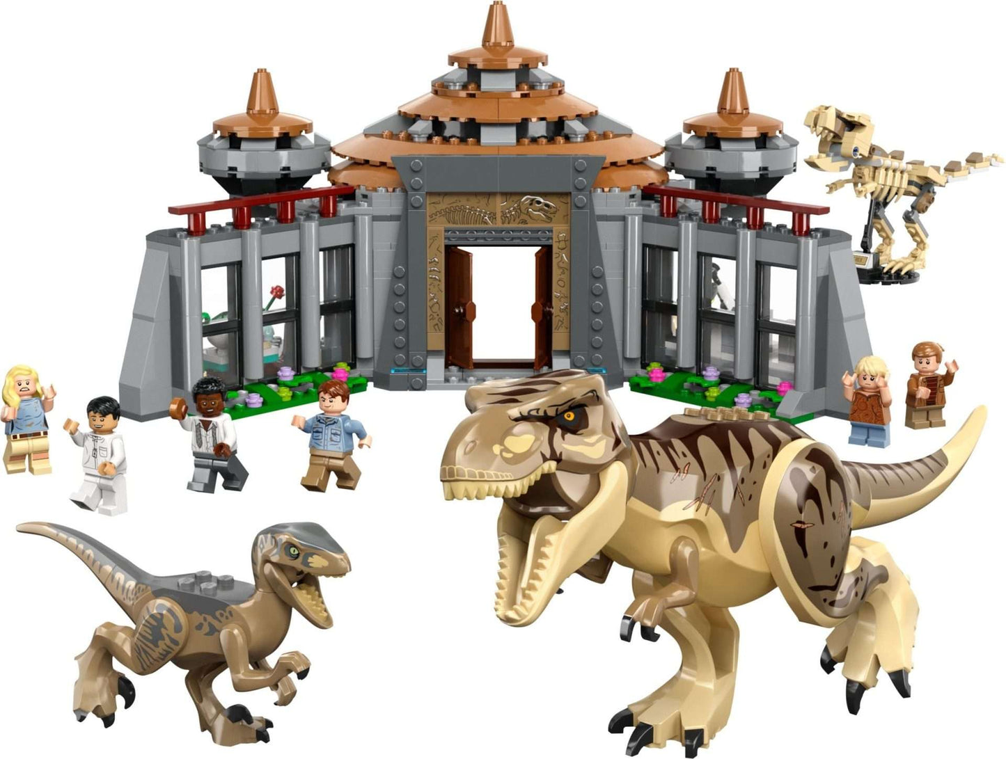 LEGO Jurassic World - Bezoekerscentrum: T. rex & raptor aanval - 76961