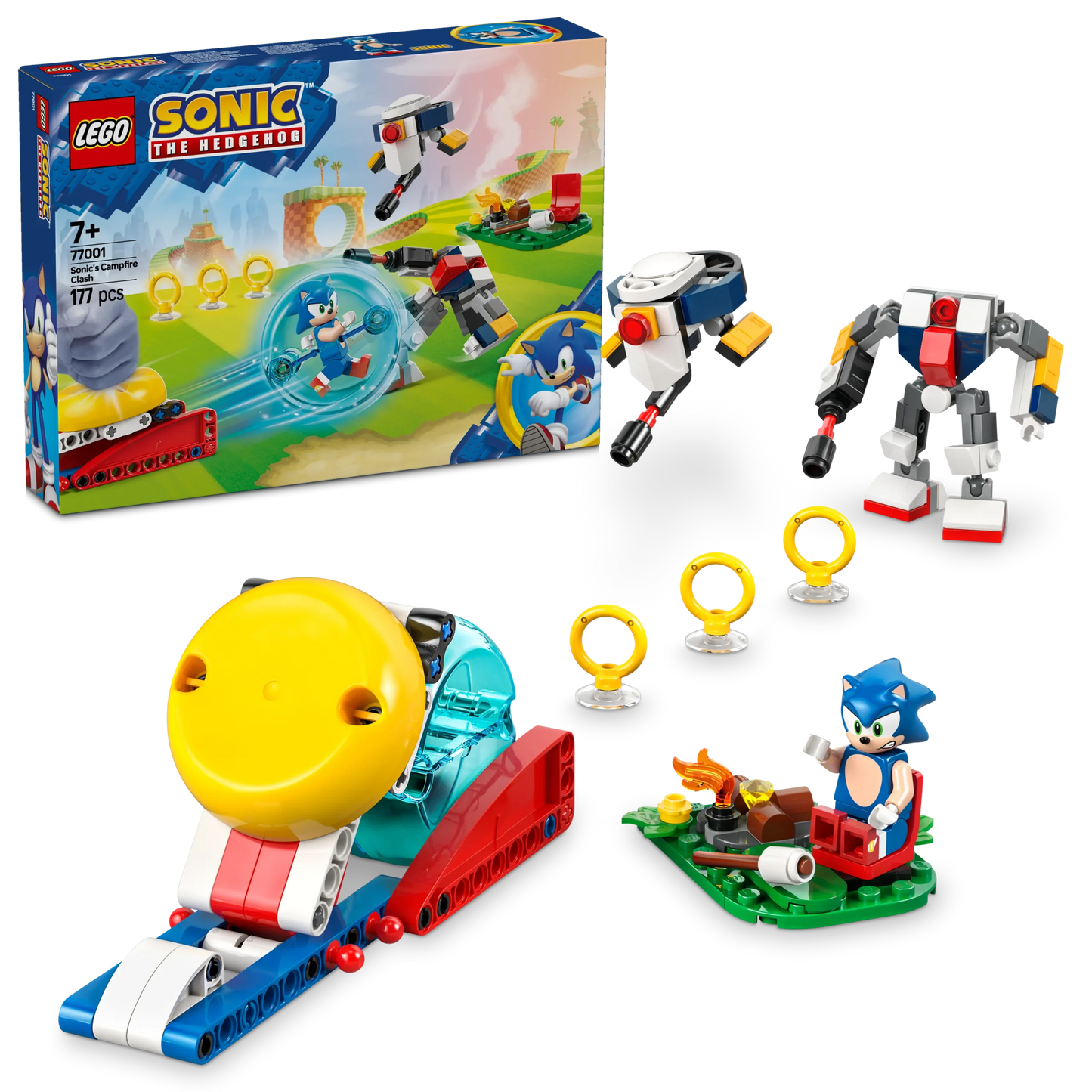 LEGO Sonic The Hedgehog - Sonics krachtmeting bij het kampvuur - 77001