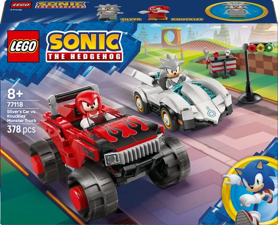 LEGO Sonic - Silvers auto vs. Knuckles' monstertruck - 77118