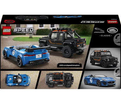 LEGO Speed Champions - Jaguar Project 7 en Land Rover Defender - 77264