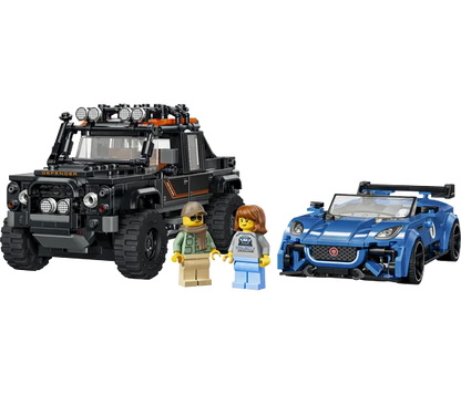 LEGO Speed Champions - Jaguar Project 7 en Land Rover Defender - 77264