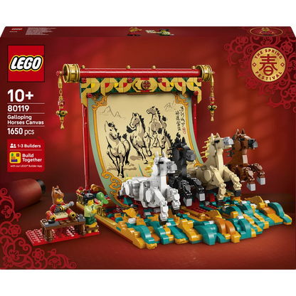 LEGO Chinese Festivals - Display met galopperende paarden - 80119