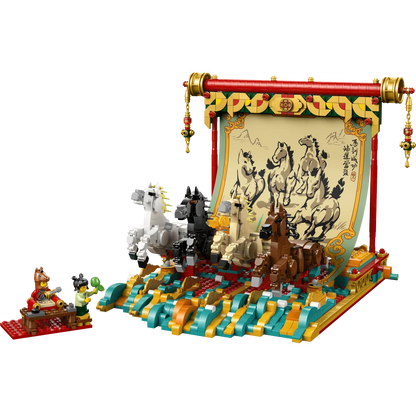 LEGO Chinese Festivals - Display met galopperende paarden - 80119