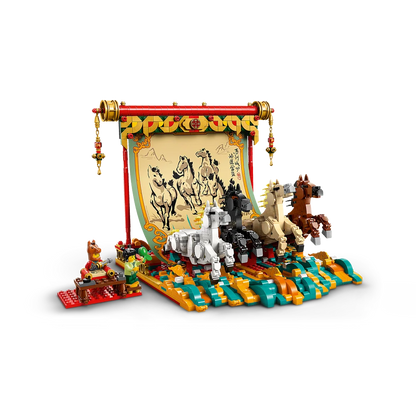 LEGO Chinese Festivals - Display met galopperende paarden - 80119