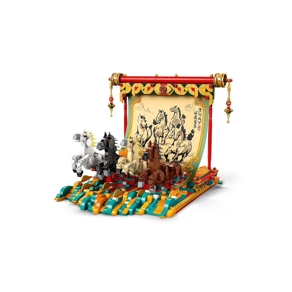 LEGO Chinese Festivals - Display met galopperende paarden - 80119