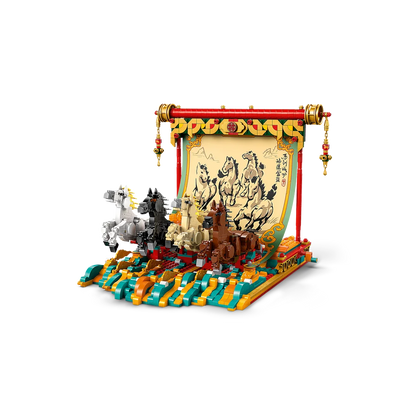 LEGO Chinese Festivals - Display met galopperende paarden - 80119