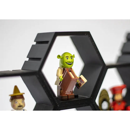 Shrek Minifigure - 71053 - inclusief 1 zeshoekige Display