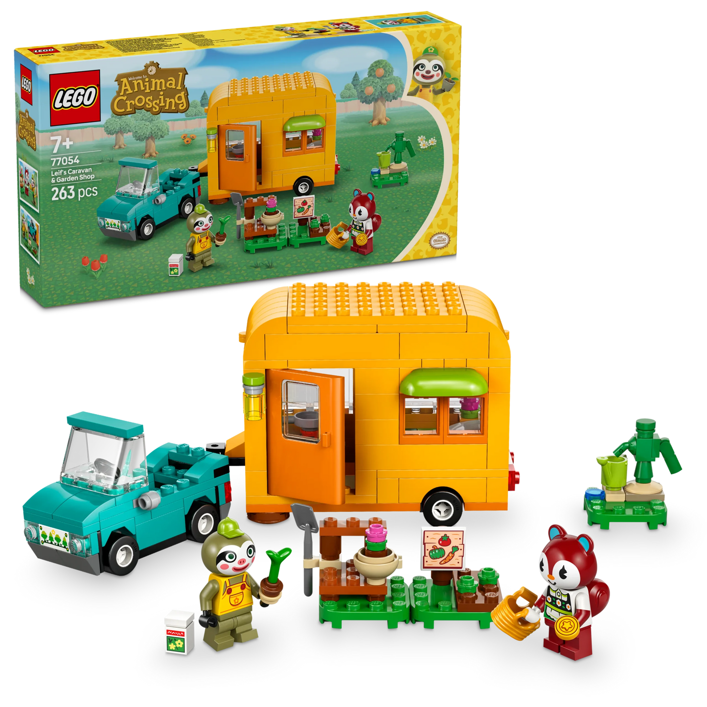 LEGO Animal Crossing - Leifs caravan en tuinwinkel - 77054