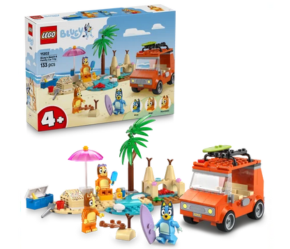 LEGO Bluey - Bluey's autorit naar het strand - 11202