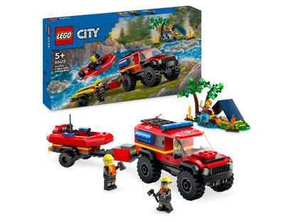 LEGO City - 4x4 brandweerauto met reddingsboot - 60412