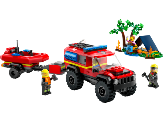 LEGO City - 4x4 brandweerauto met reddingsboot - 60412
