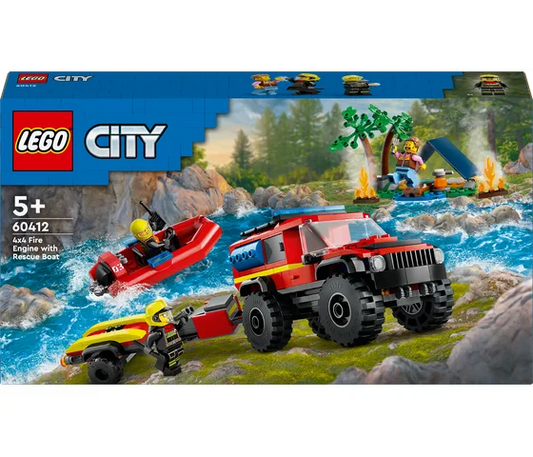 LEGO City - 4x4 Feuerwehrwagen mit Rettungsboot - 60412
