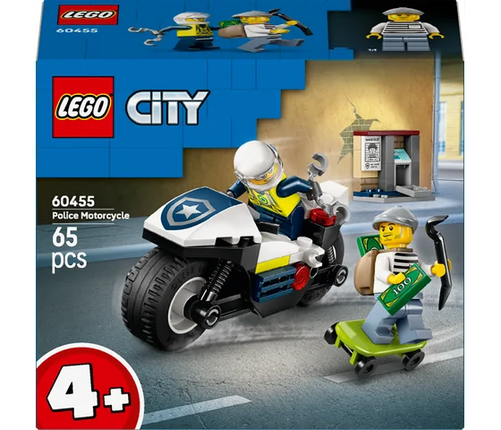 LEGO City - Achtervolging op politiemotor - 60455