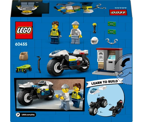 LEGO City - Achtervolging op politiemotor - 60455